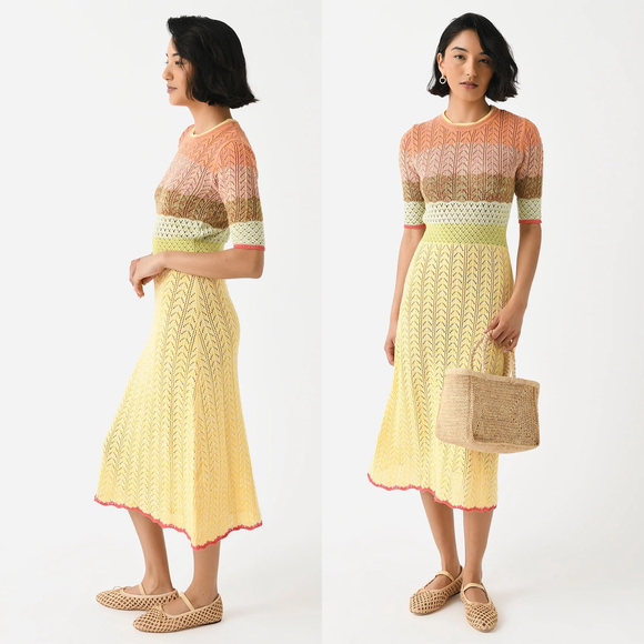 Vanessa Bruno Dresses & Skirts - NWT Vanessa Bruno Coronille Knit Midi Sweater Cotton Blend Dress $460 - Size M